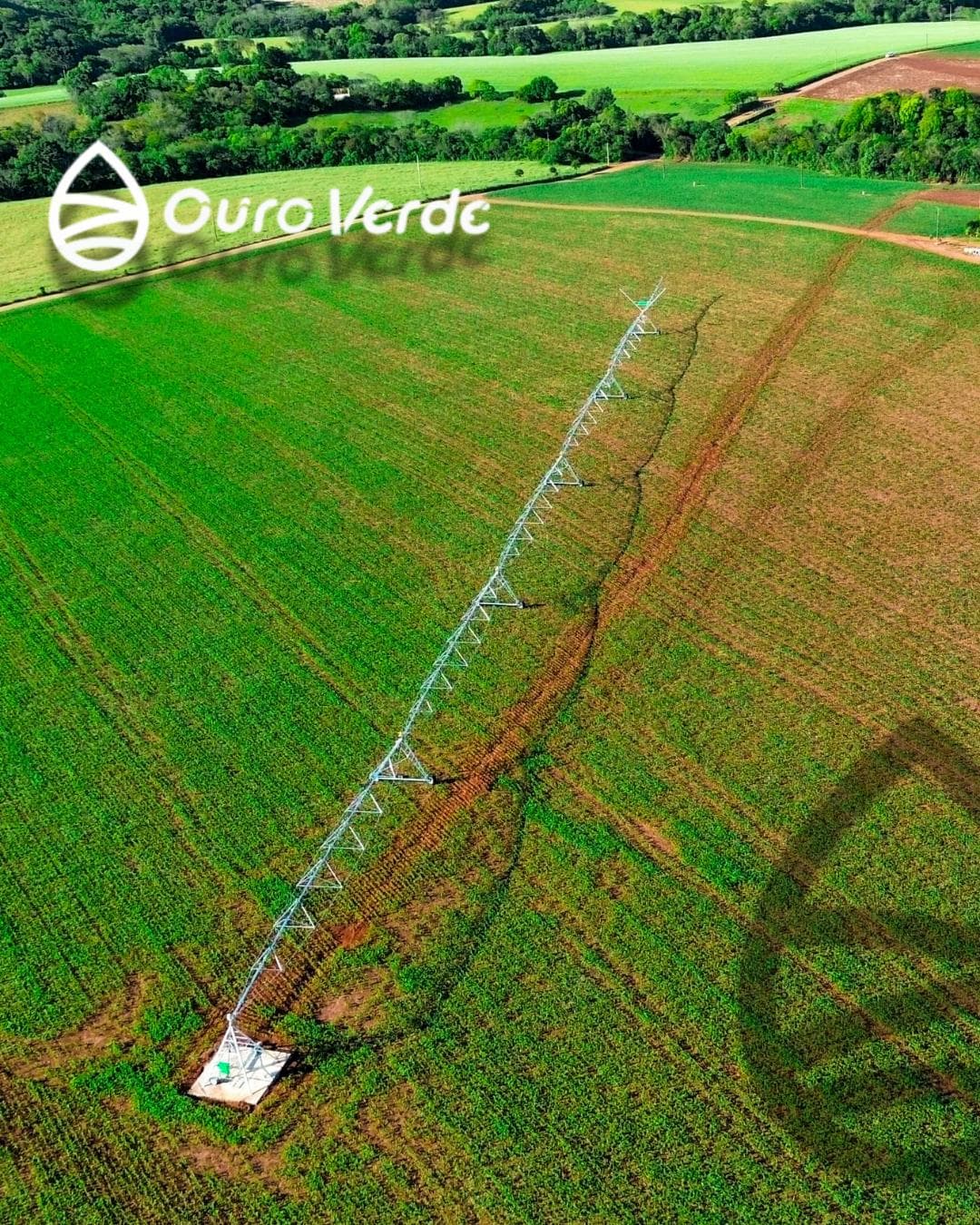 Pivô central Ouro Verde em área agrícola